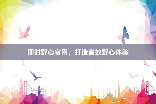 即时野心官网，打造高效野心体验
